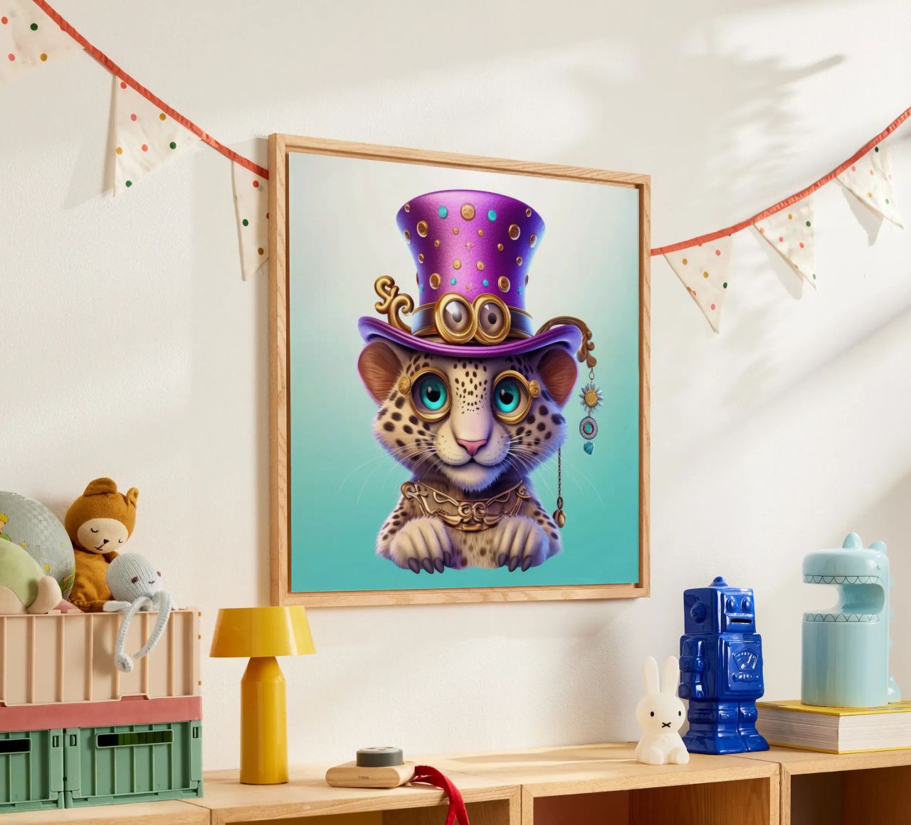 Ghepardo Magico Retrò plexiglass da Funny Animals
