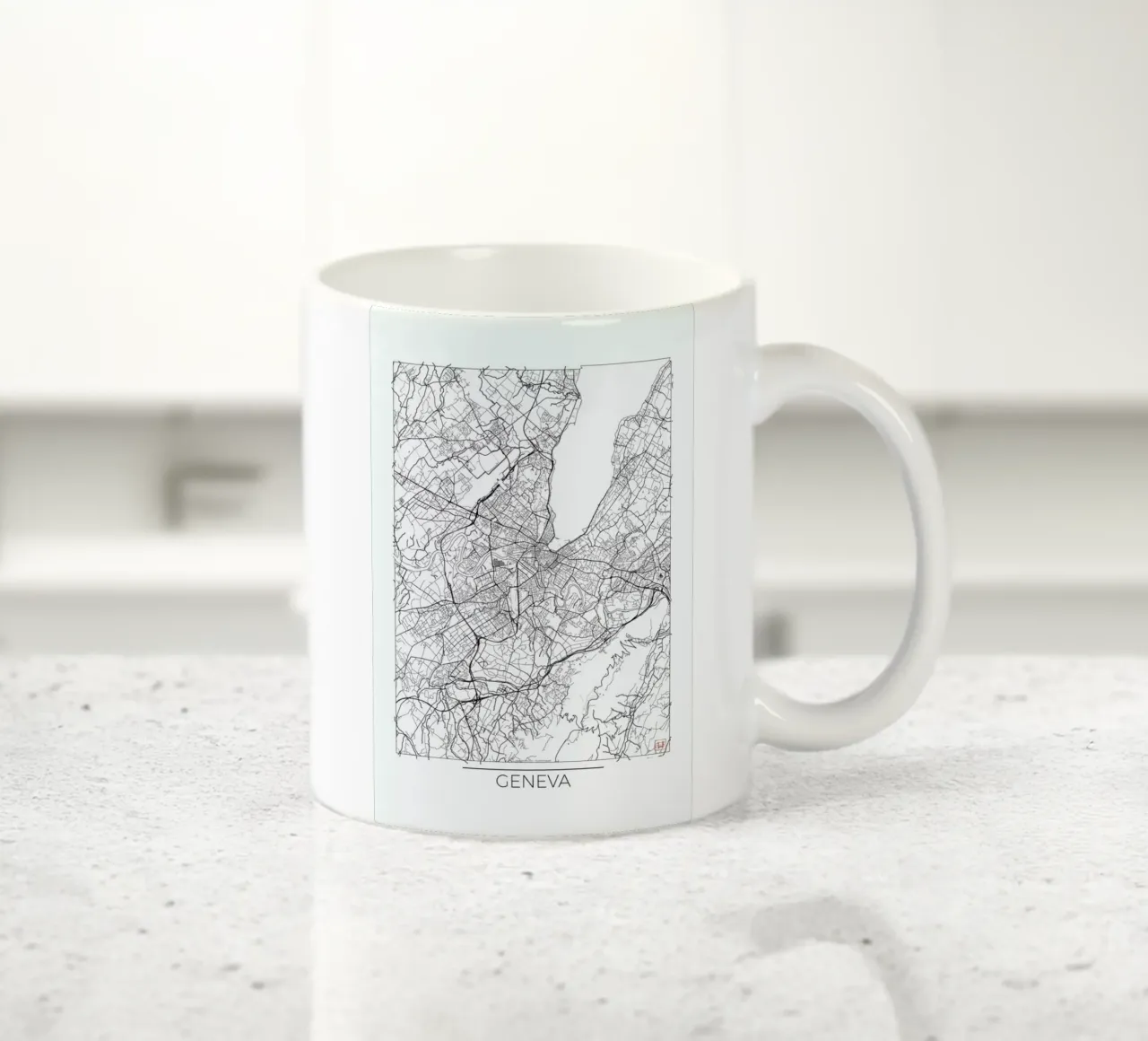 Geneva Minimal Keramik Tasse von Hubert Roguski