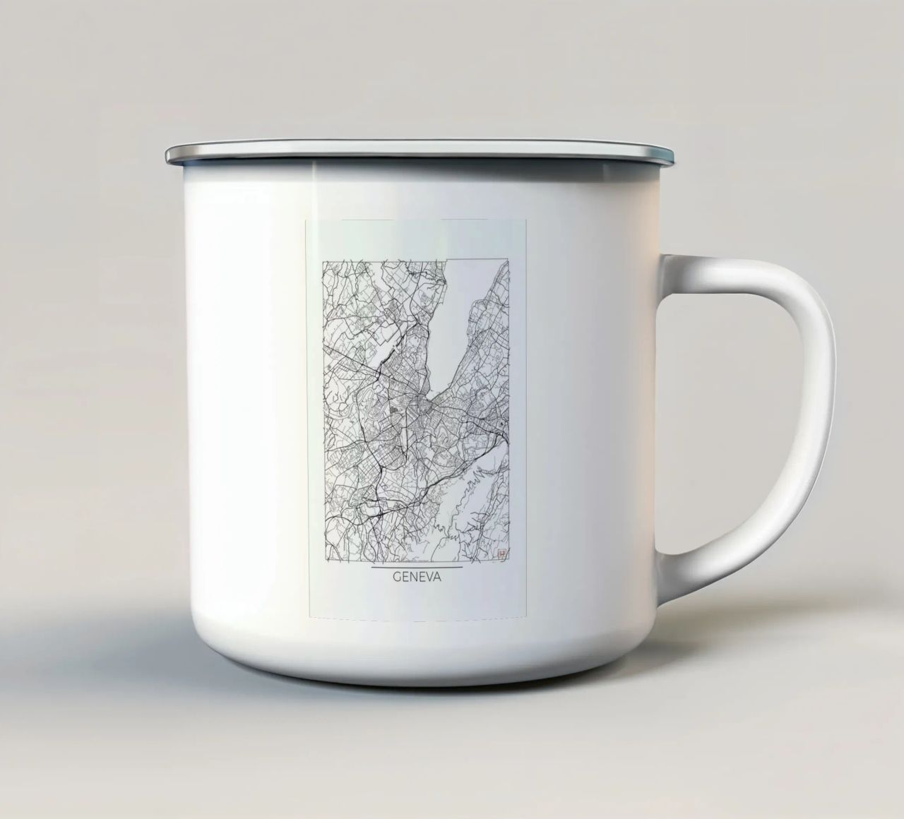 Geneva Minimal tazza in smalto da Hubert Roguski
