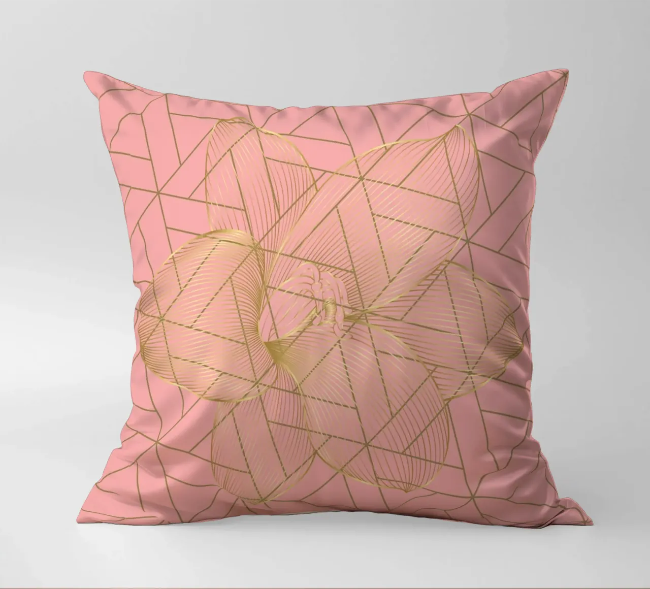 Golden-Flower decorative cushion by AESTHETIC VIBES by Isabel