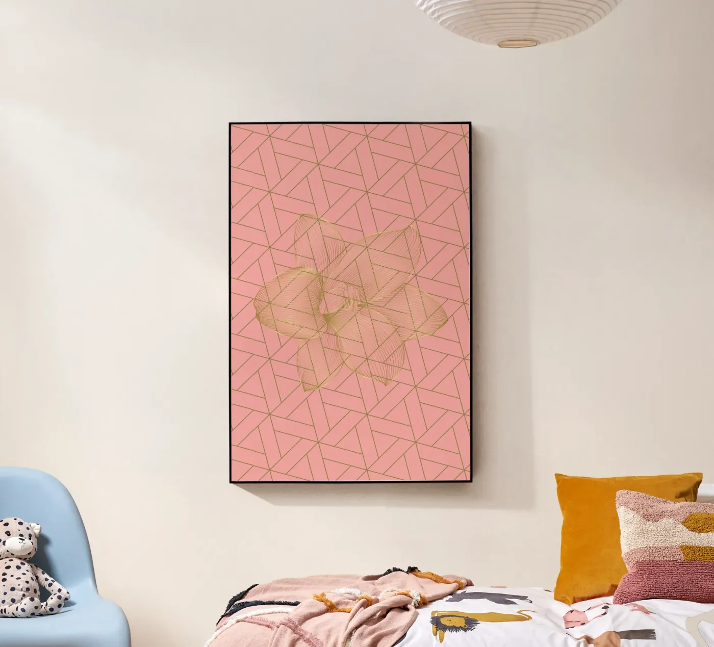 Golden-Flower plexiglass da isabels_wunderwelt_digital_art