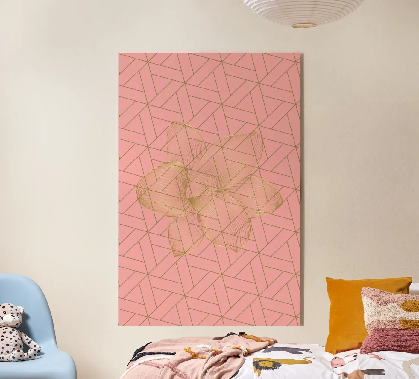 Golden-Flower plexiglass da isabels_wunderwelt_digital_art