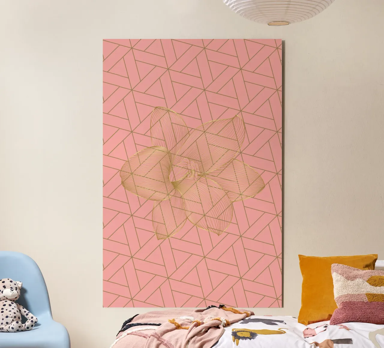 Golden-Flower alu-dibond by AESTHETIC VIBES by Isabel