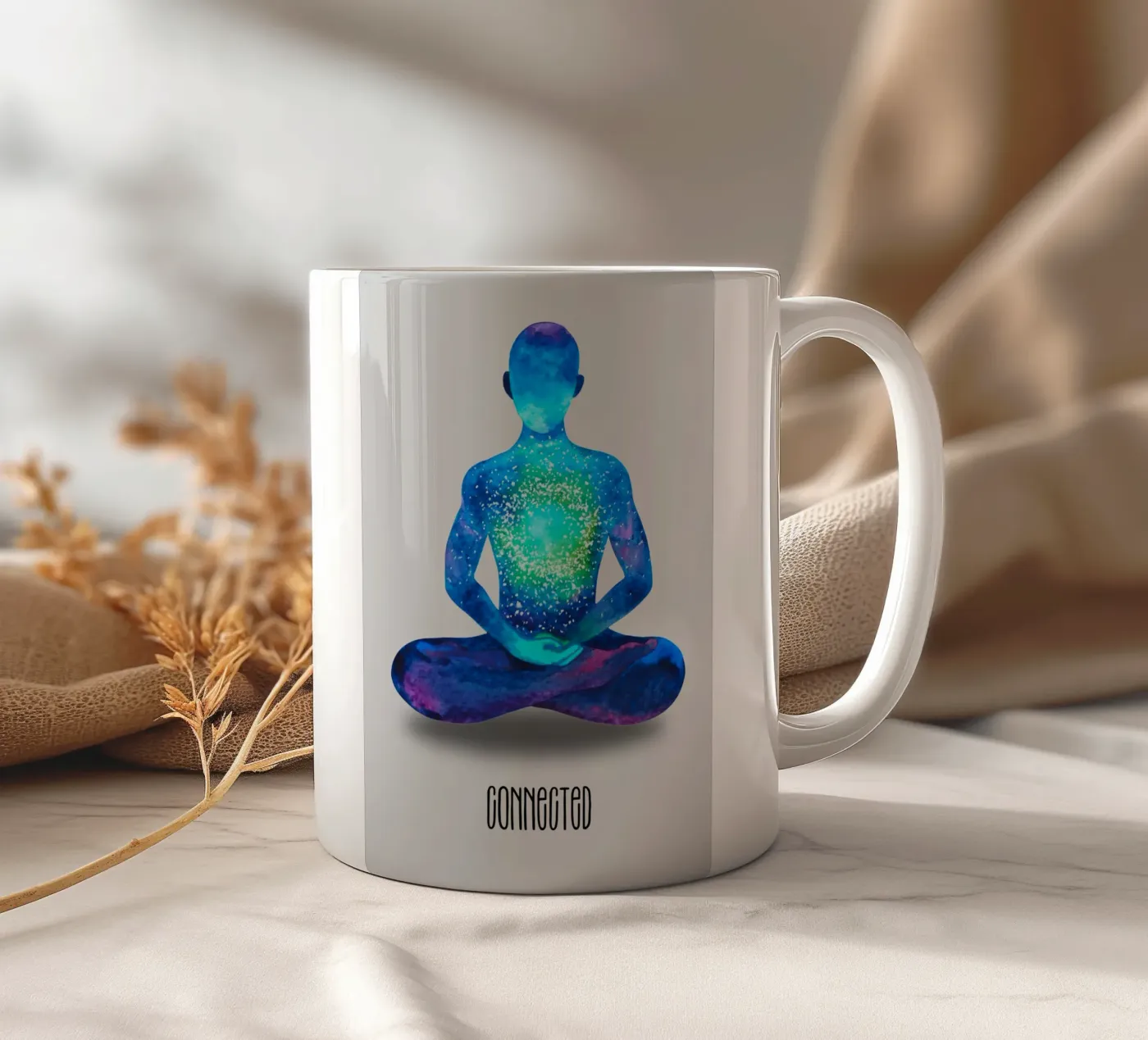 Connected ceramic mug by isabels_wunderwelt_digital_art