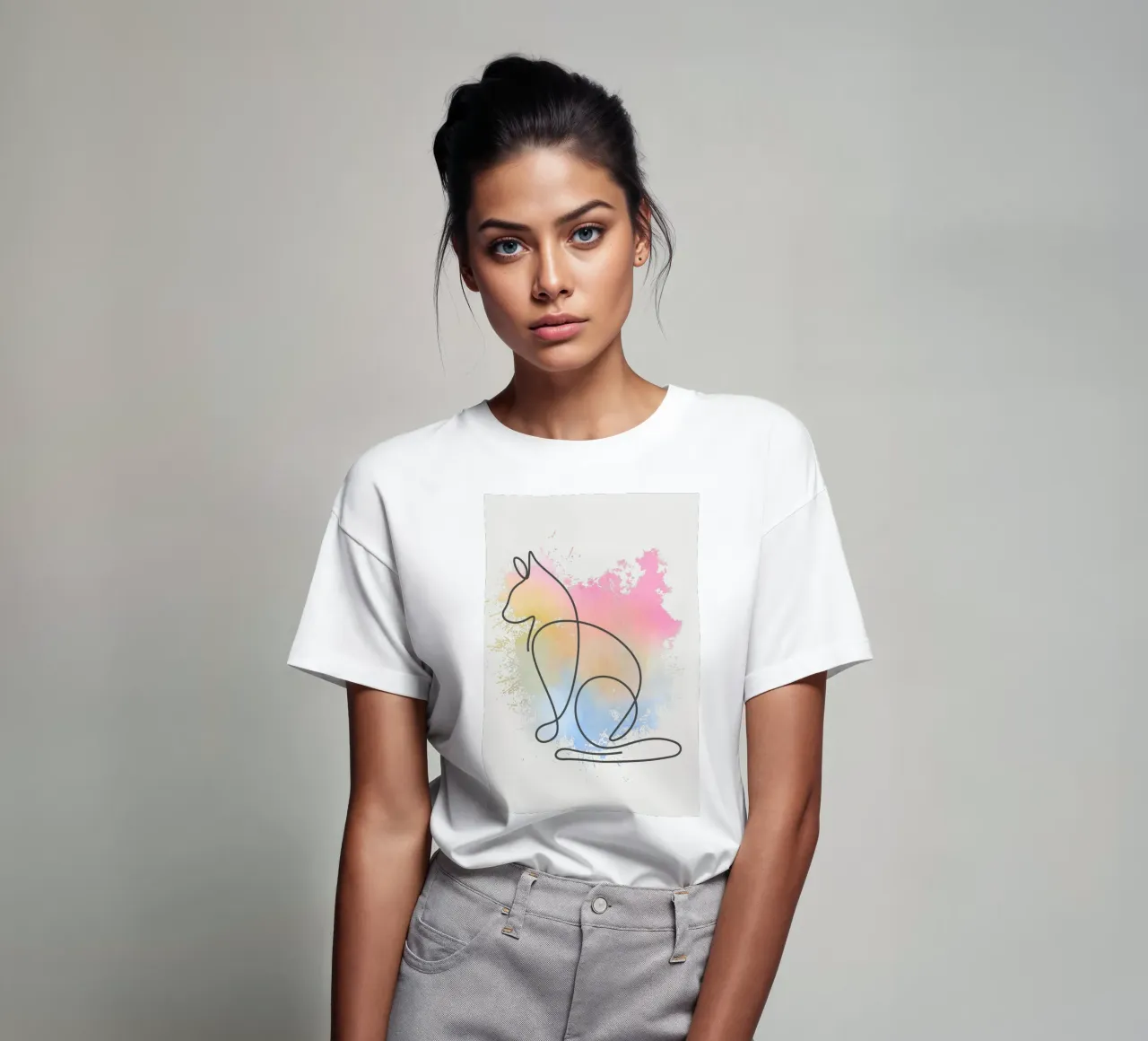 Inspire-Cat t-shirt da AESTHETIC VIBES by Isabel