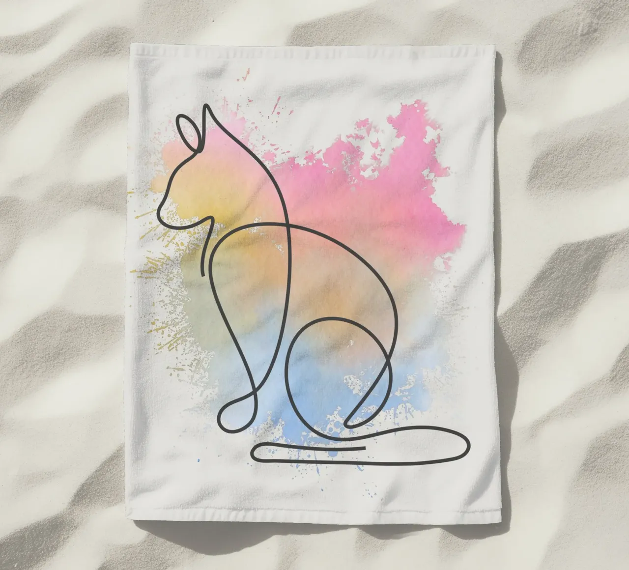 Inspire-Cat telo mare da AESTHETIC VIBES by Isabel
