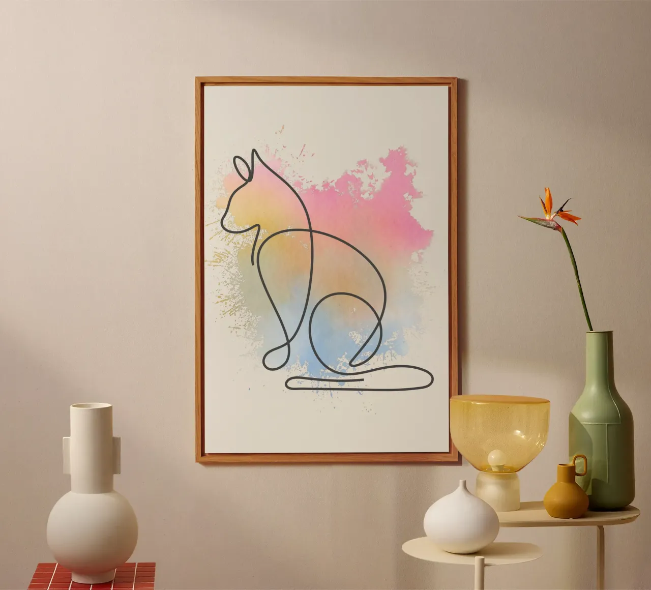 Inspire-Cat alluminio dibond da AESTHETIC VIBES by Isabel