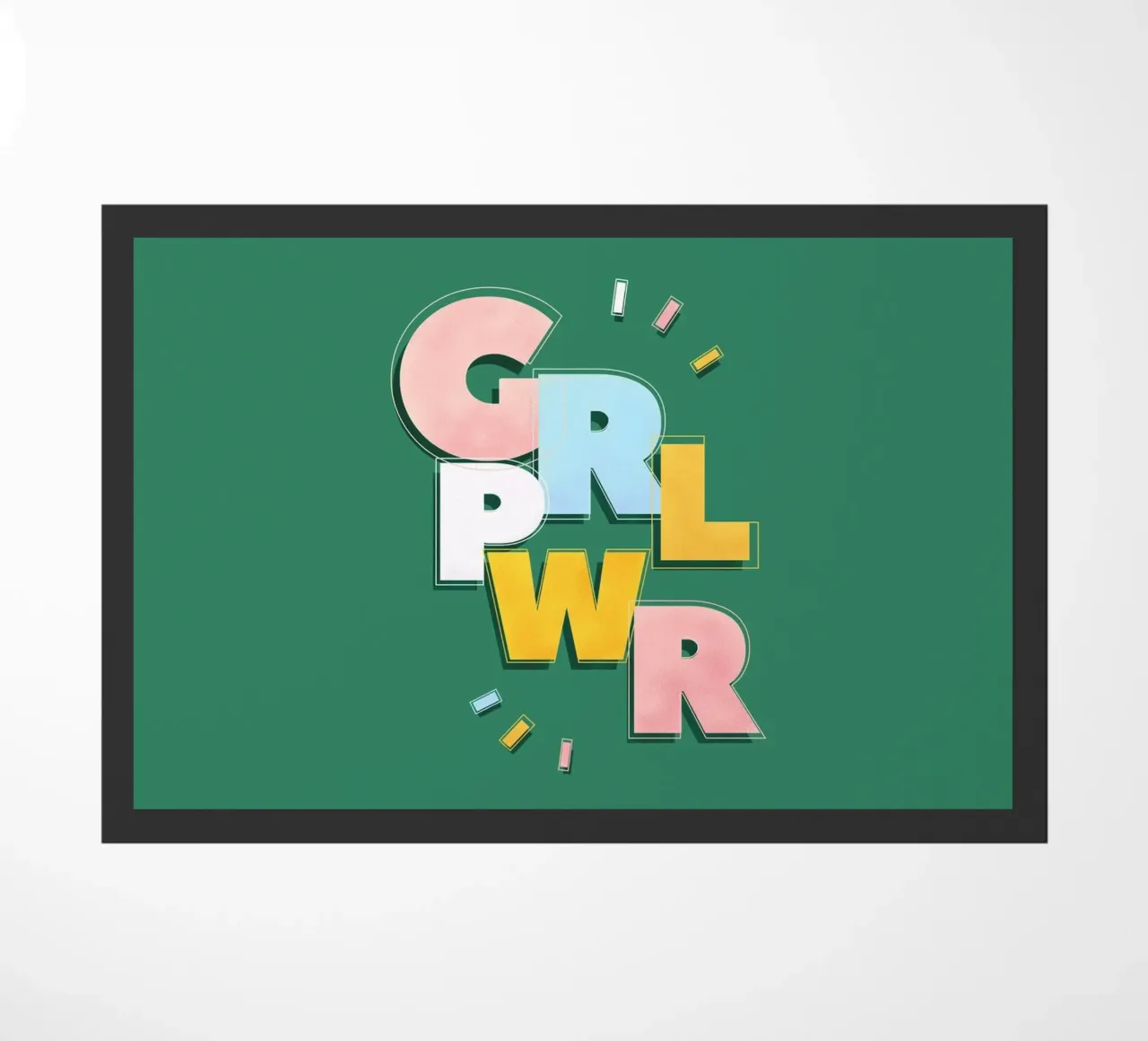 GRL PWR Retro Aesthetic Feminist Typography zerbino da showmemars