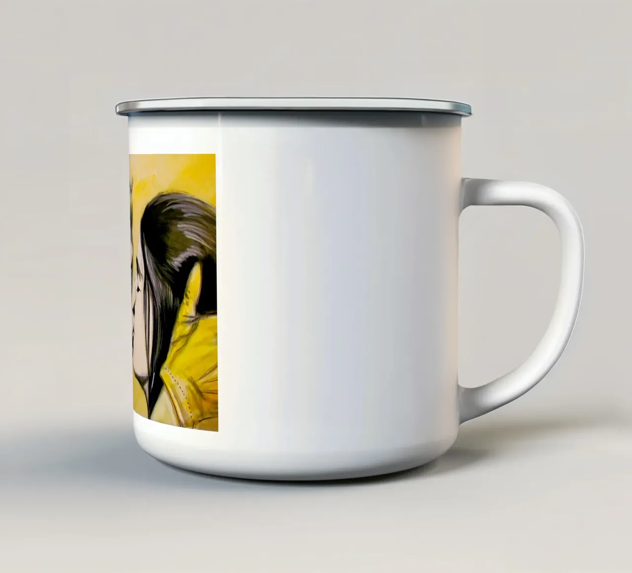 Der Kuss tazza in smalto da Happy 😃 Art 🎨 by Christine Schnoell
