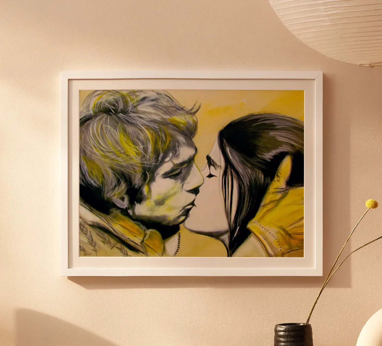 Der Kuss poster da Happy 😃 Art 🎨 by Christine Schnoell