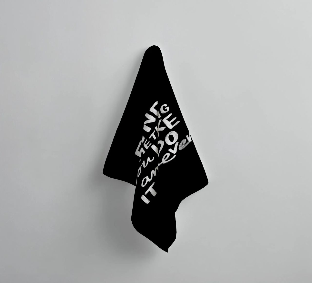 Find Something You Like and Do It Forever Typography Print towel by THE MOTIVATED TYPE