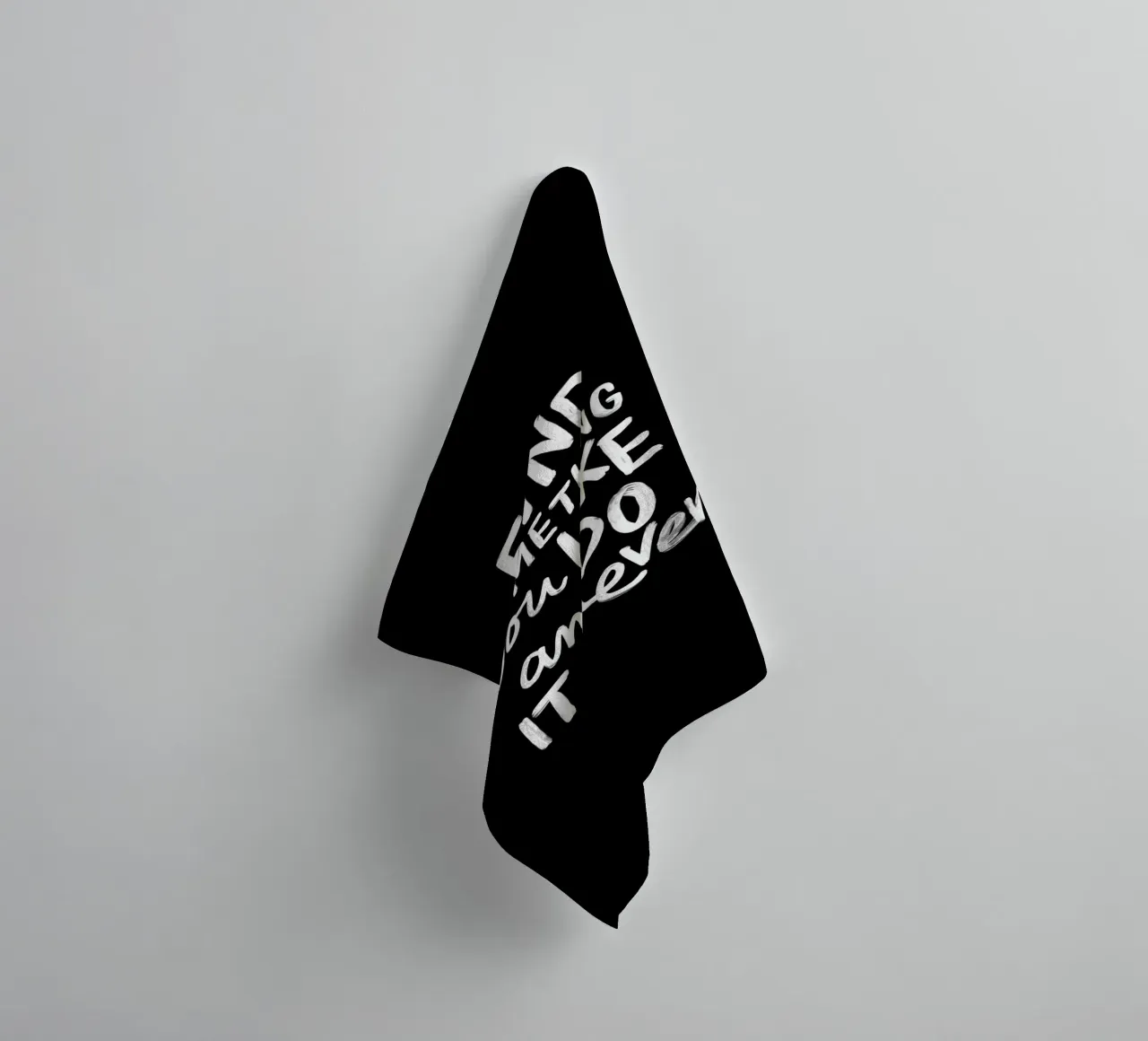 Find Something You Like and Do It Forever Typography Print towel by THE MOTIVATED TYPE