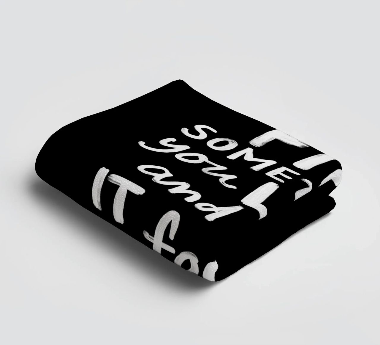 Find Something You Like and Do It Forever Typography Print towel by THE MOTIVATED TYPE