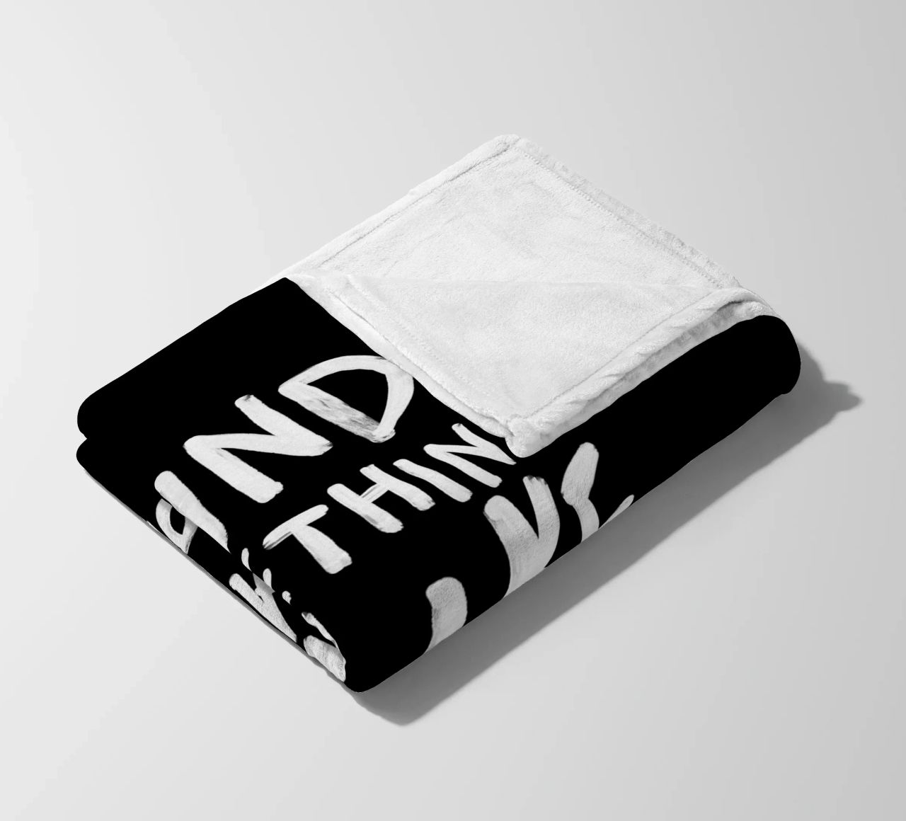 Find Something You Like and Do It Forever Typography Print fleece blanket by THE MOTIVATED TYPE