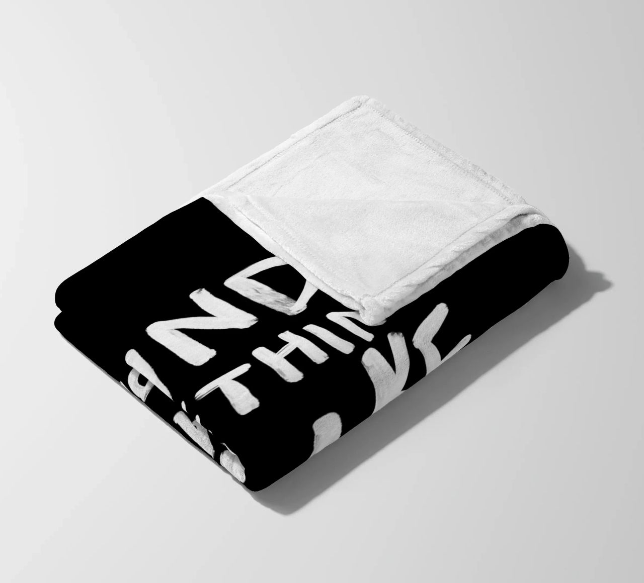 Find Something You Like and Do It Forever Typography Print fleece blanket by THE MOTIVATED TYPE