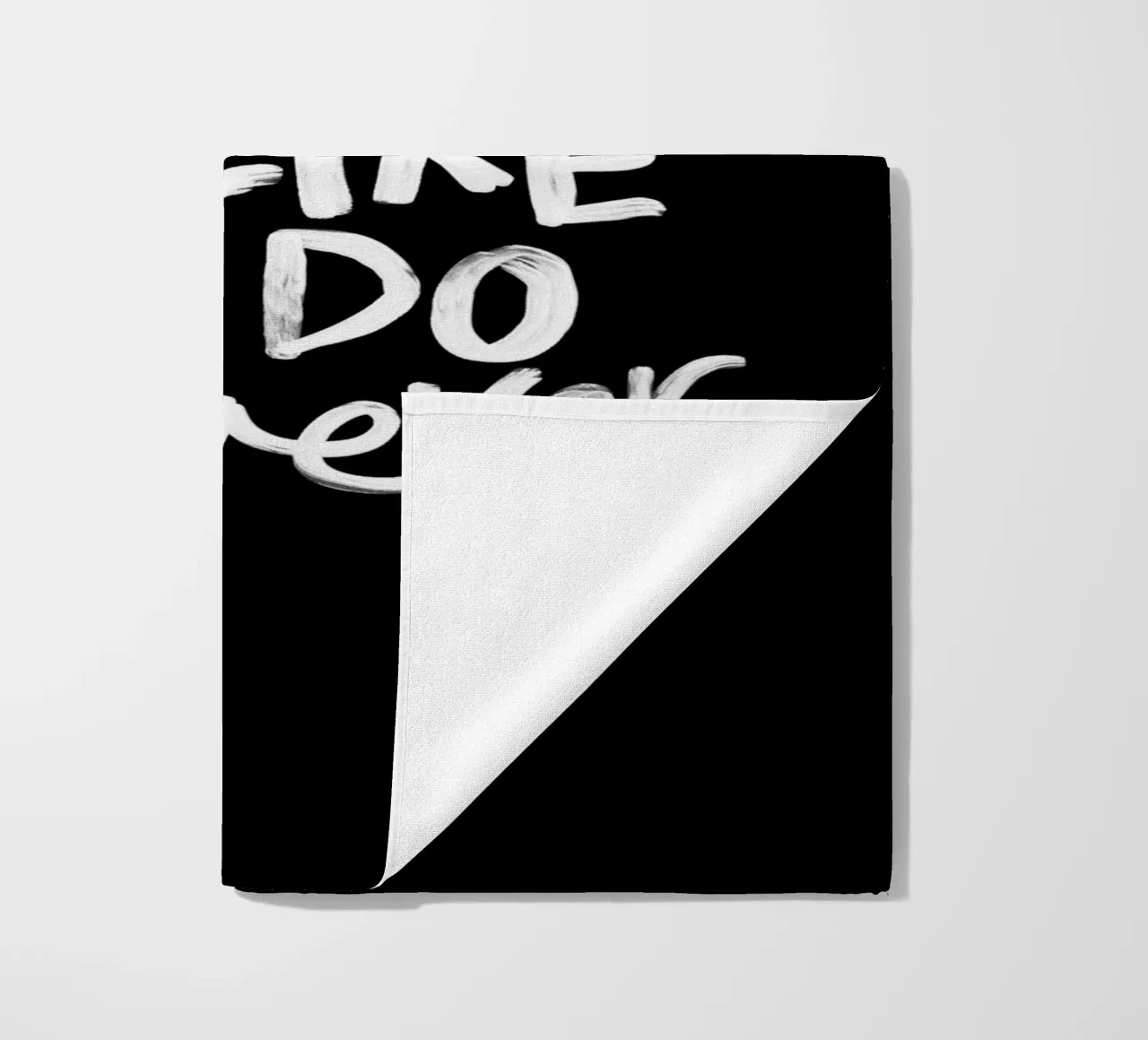 Finde etwas, das du magst und tue es für immer Typografie Druck Strandtuch von THE MOTIVATED TYPE