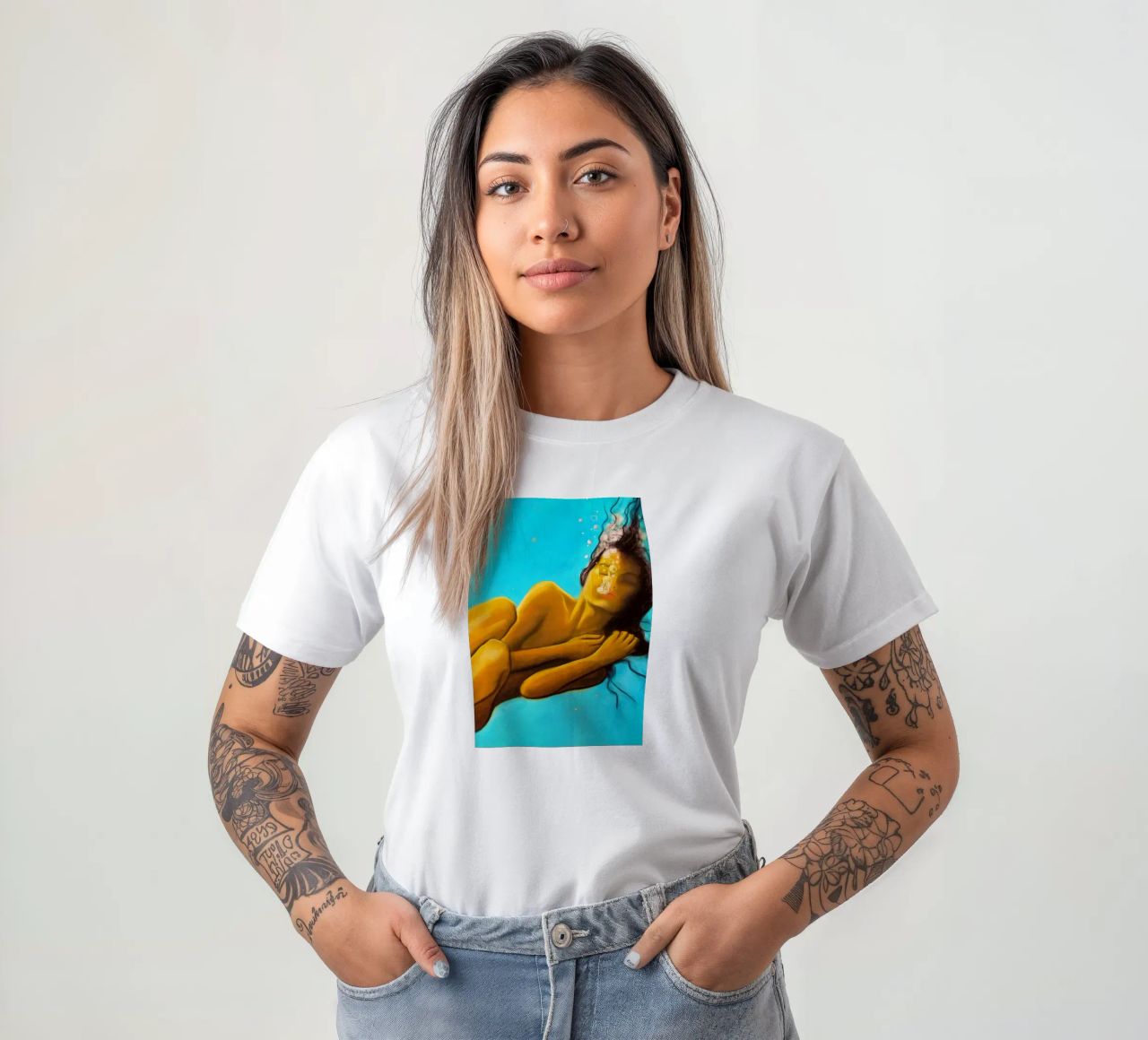 Nixe t-shirt da Happy 😃 Art 🎨 by Christine Schnoell