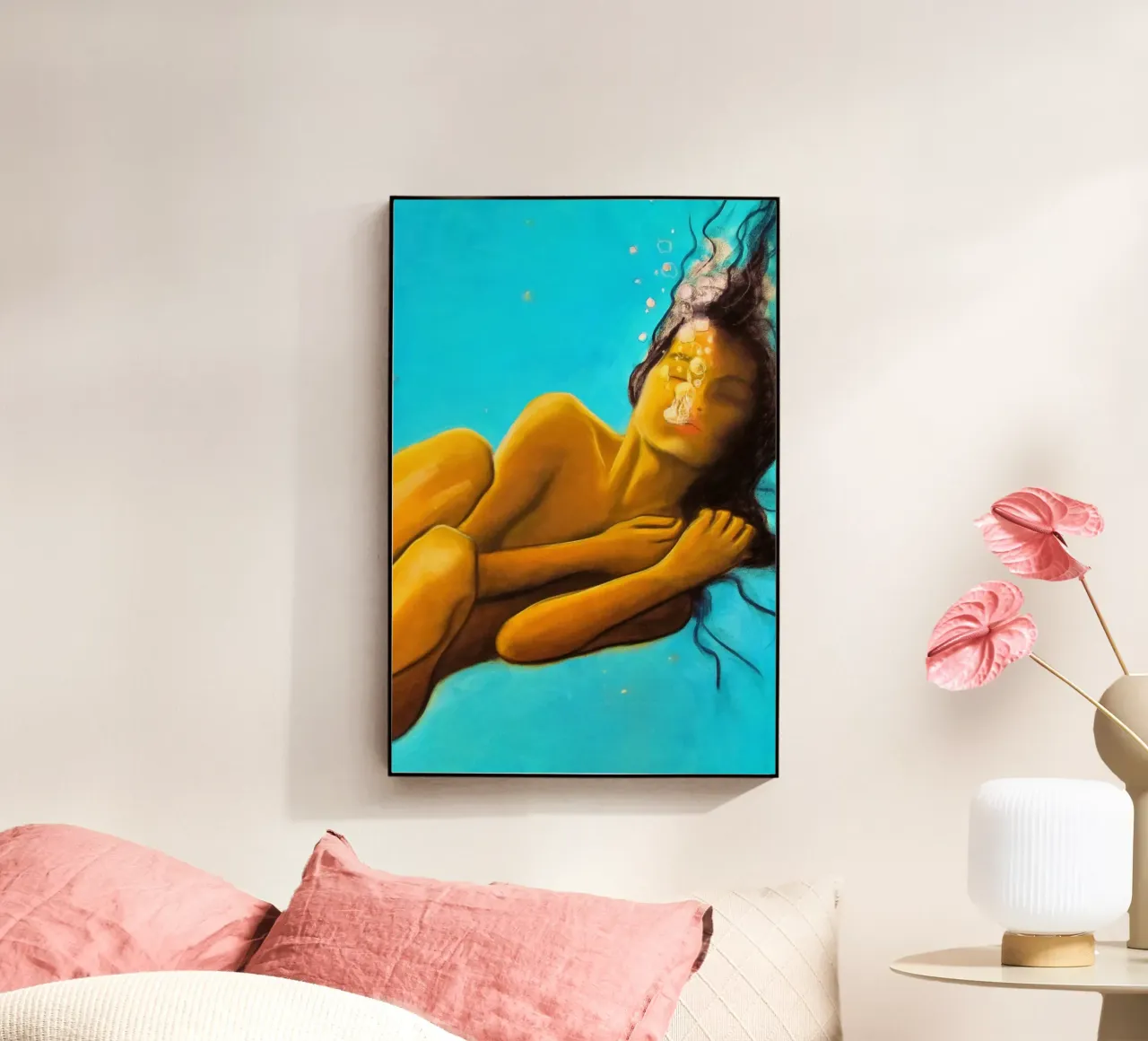 Nixe acryl van Happy 😃 Art 🎨 by Christine Schnoell