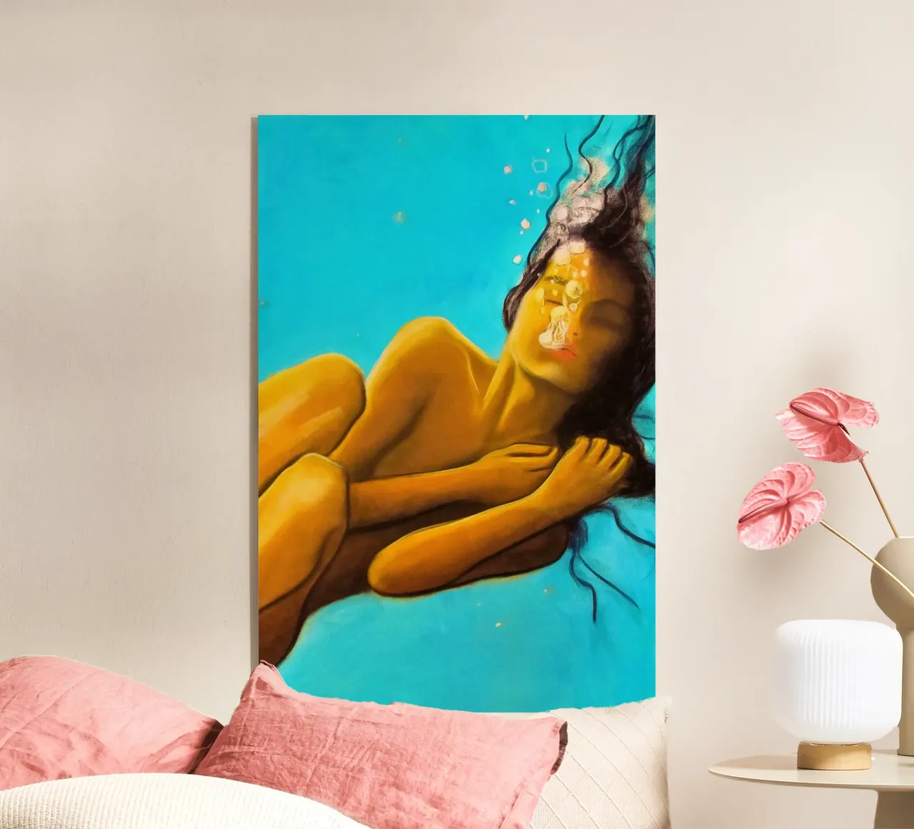 Nixe acryl van Happy 😃 Art 🎨 by Christine Schnoell