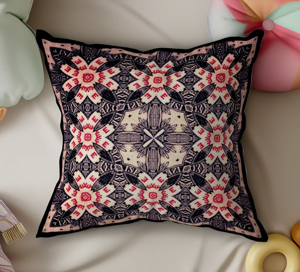 Zanzibar Red cuscino da Ballack Art House