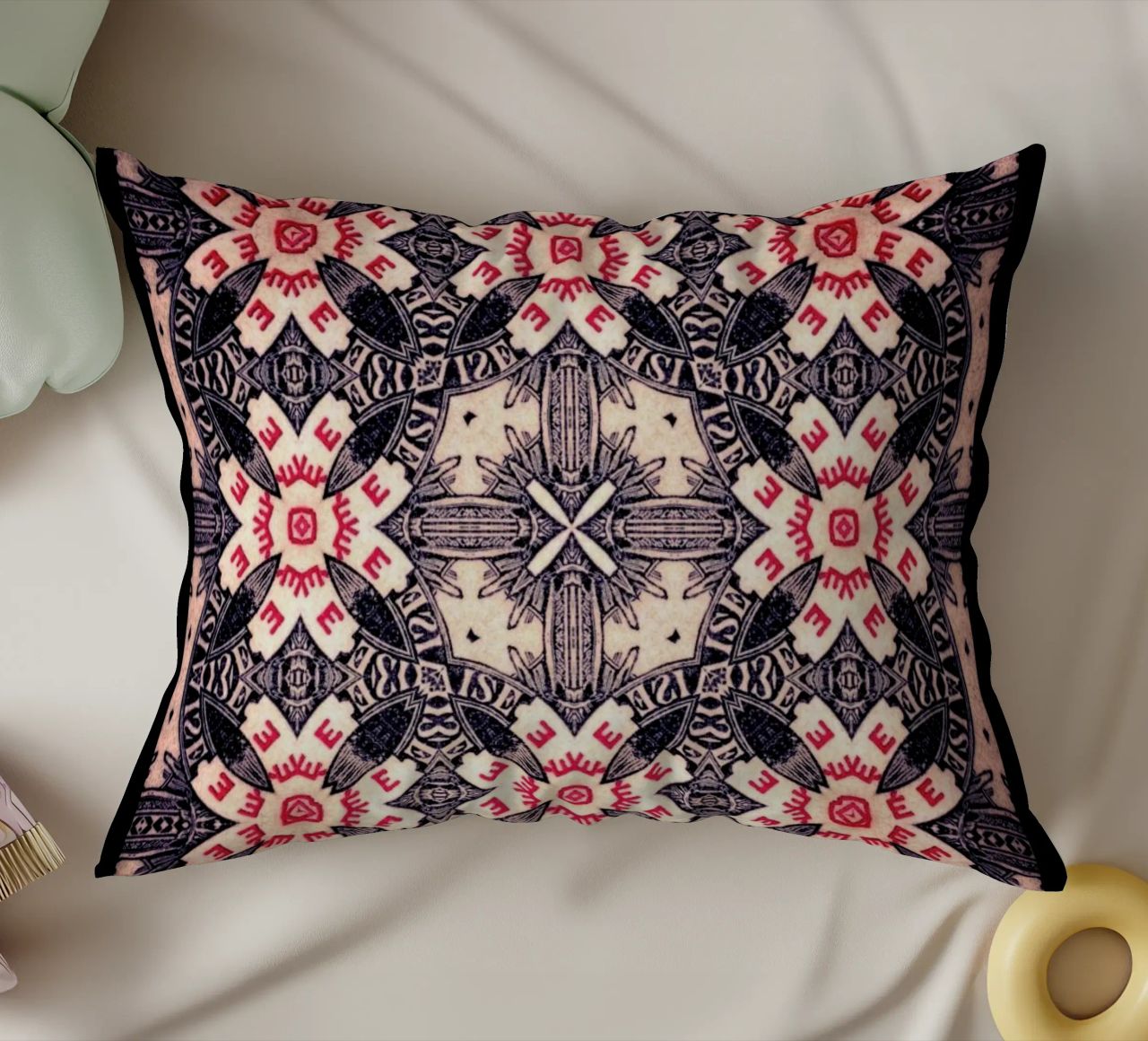 Zanzibar Red cuscino da Ballack Art House