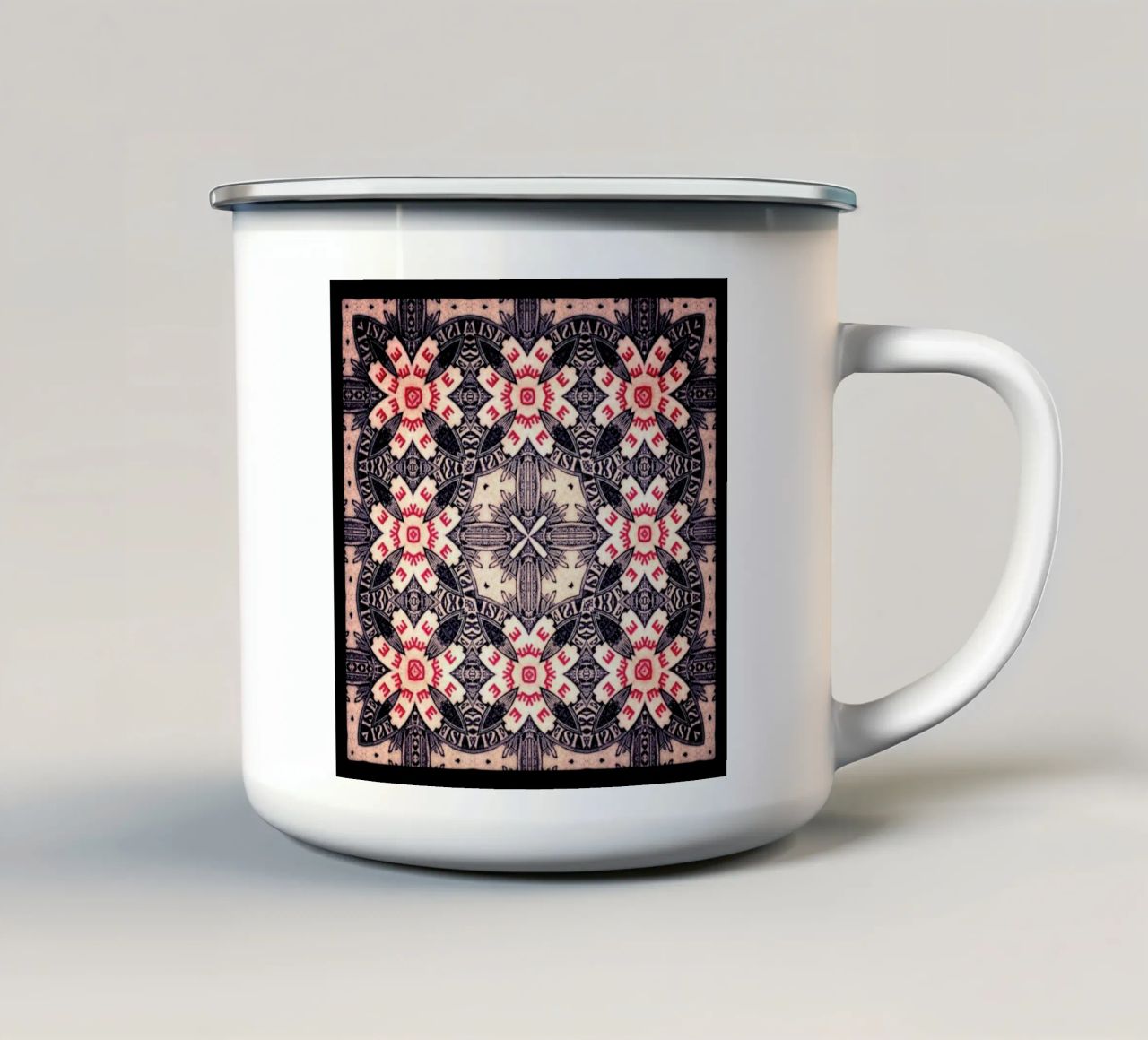 Zanzibar Red tazza in smalto da Ballack Art House
