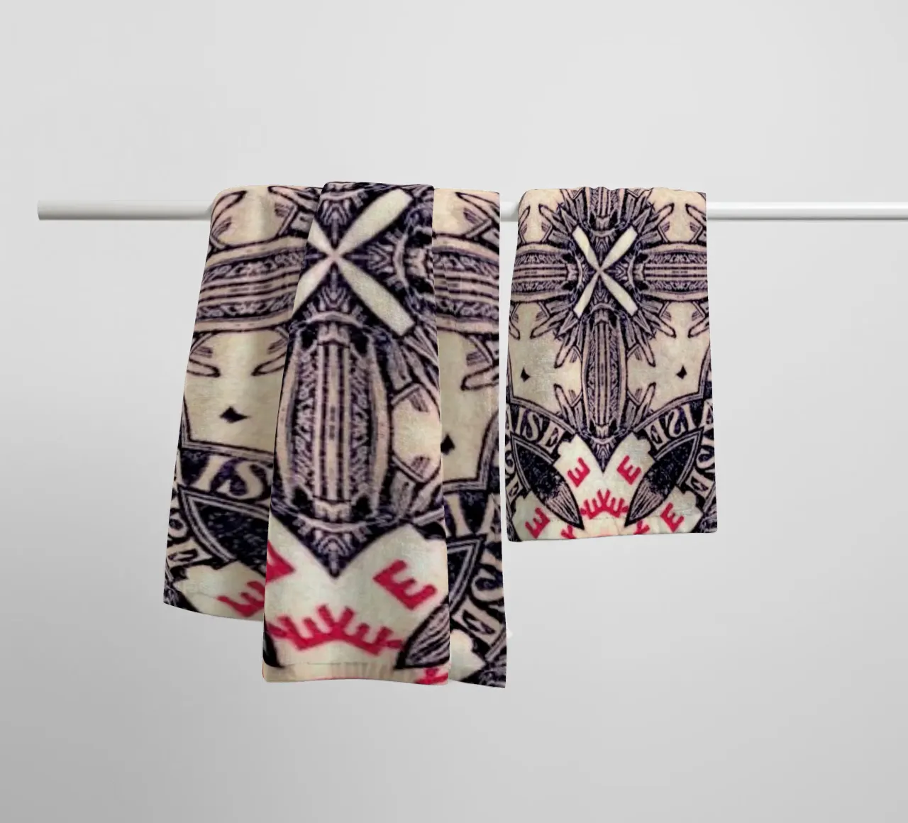 Zanzibar Red asciugamano da bagno da Ballack Art House