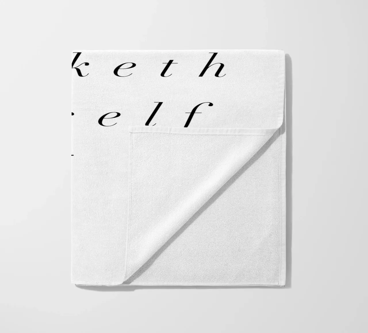 Goest And Fucketh Thyself Sassy Funny Typography Design telo mare da THE MOTIVATED TYPE