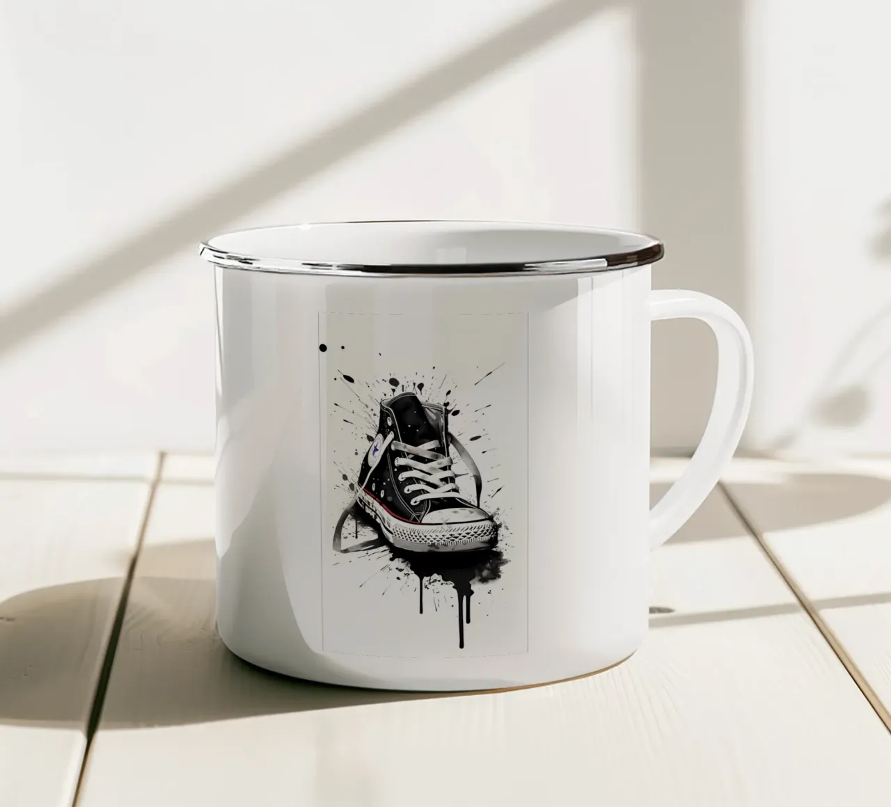 Arte minimalista 122 tazza in smalto da Erika C White