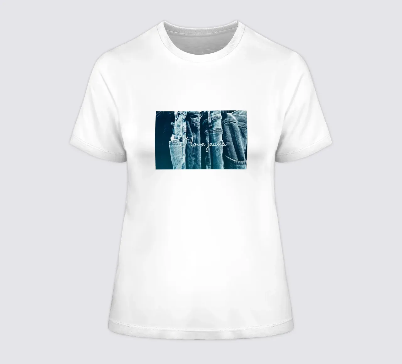 I love jeans women's fitted t-shirt by DLart