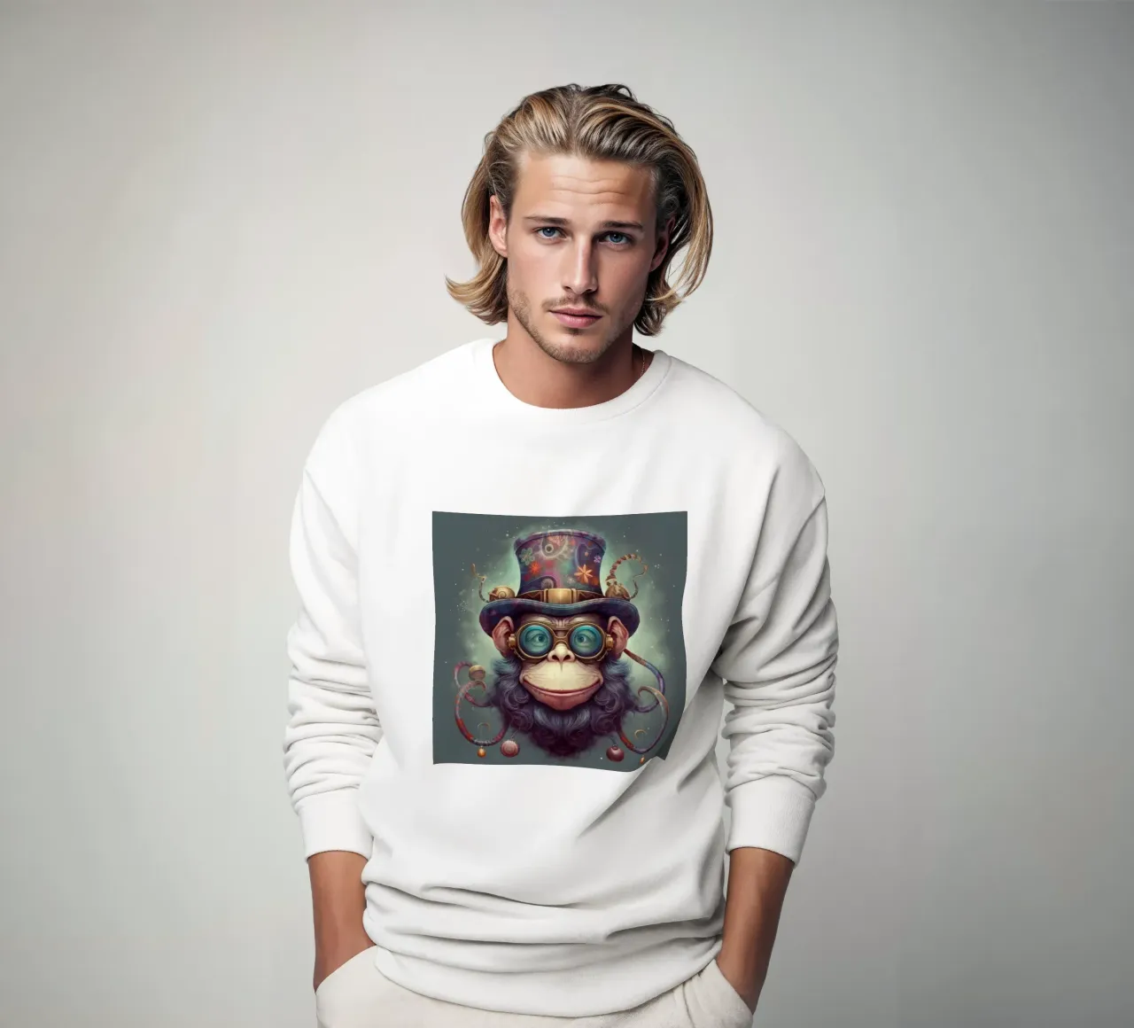 Retro Magical Chimp sweat de Funny Animals