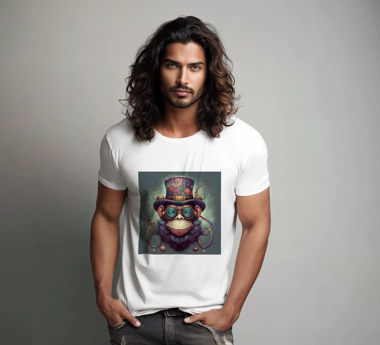 Scimpanzé Magico Retrò t-shirt da Funny Animals