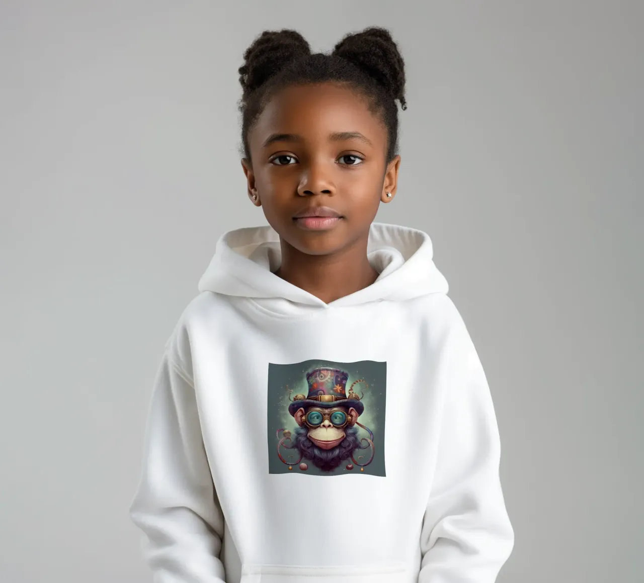 Scimpanzé Magico Retrò felpa bambino con cappuccio da Funny Animals