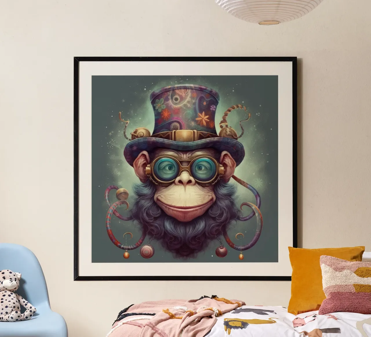 Chimpancé mágico retro hahnemühle de Funny Animals