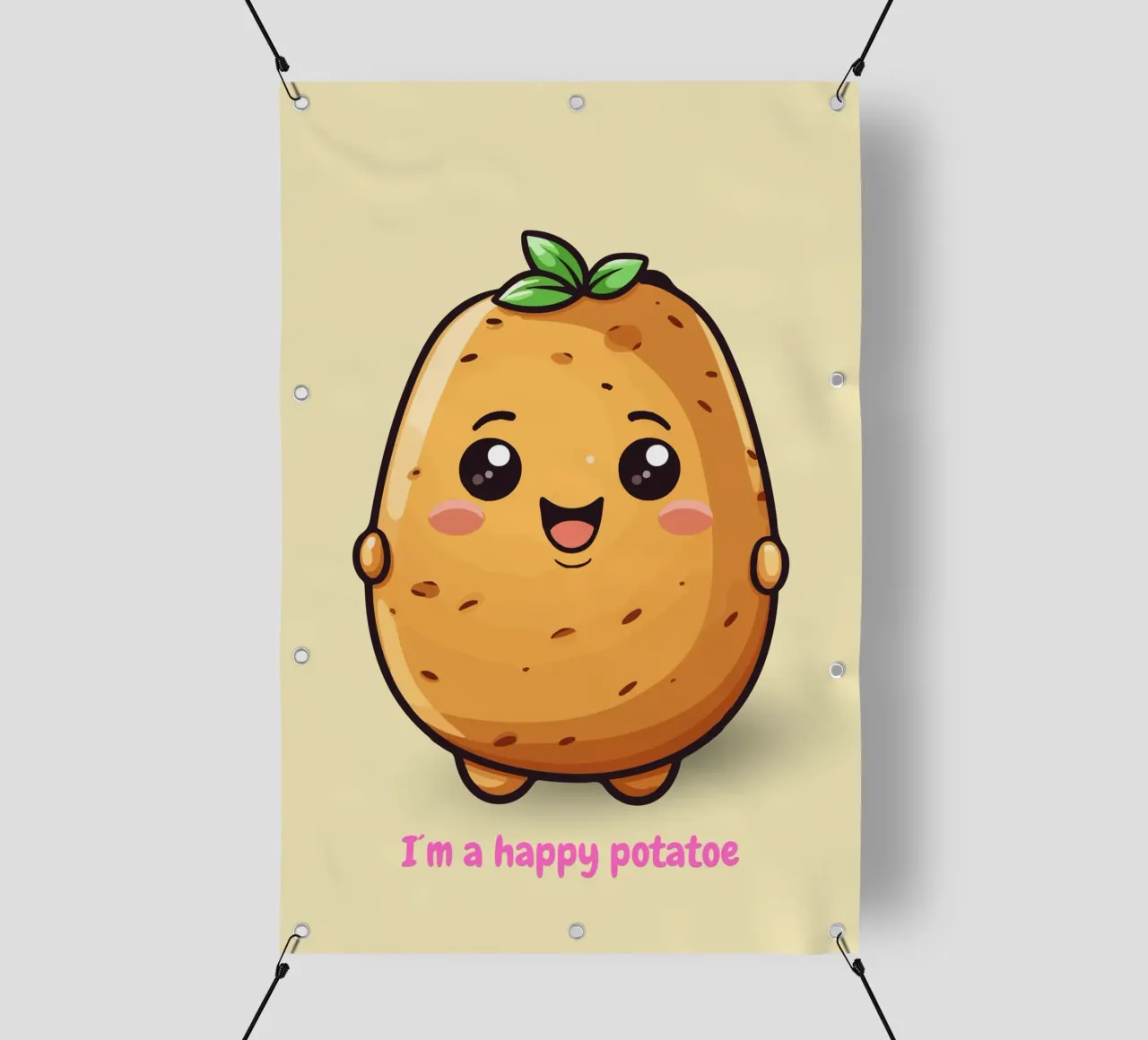 Happy Potatoe telo in pvc da AESTHETIC VIBES by Isabel