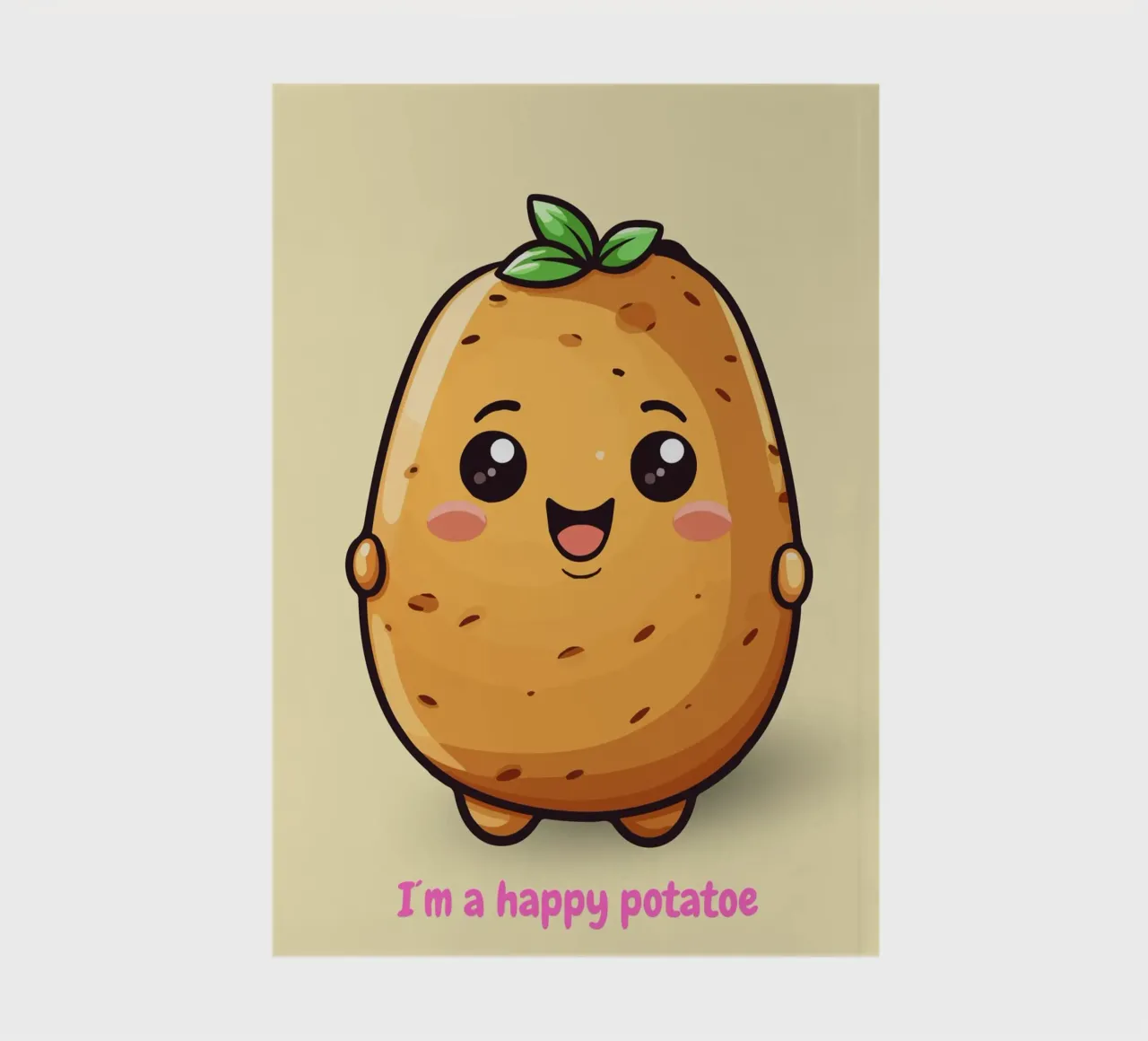 Happy Potatoe notitieboek van AESTHETIC VIBES by Isabel