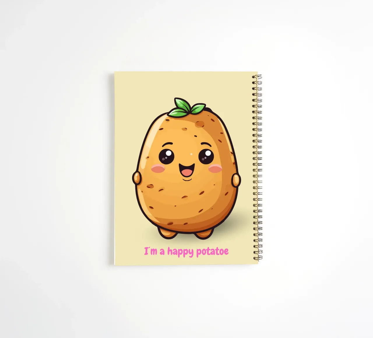 Happy Potatoe spiral notebook by AESTHETIC VIBES by Isabel