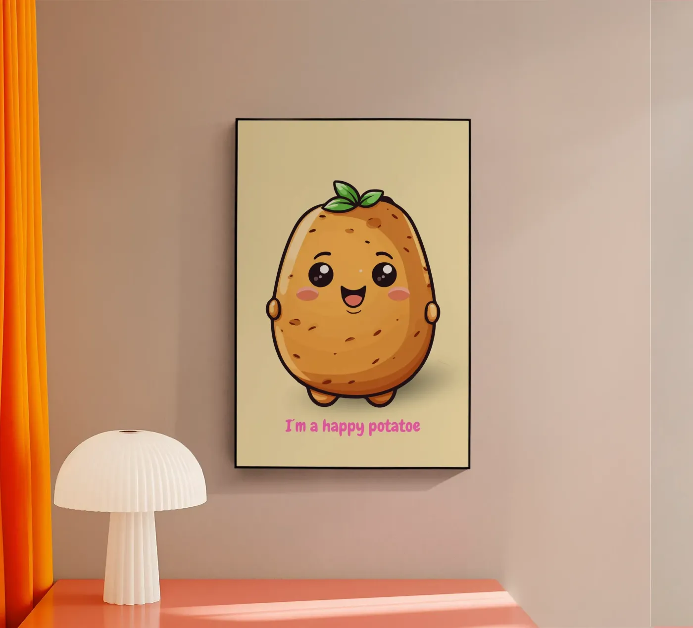Happy Potatoe plexiglass da isabels_wunderwelt_digital_art