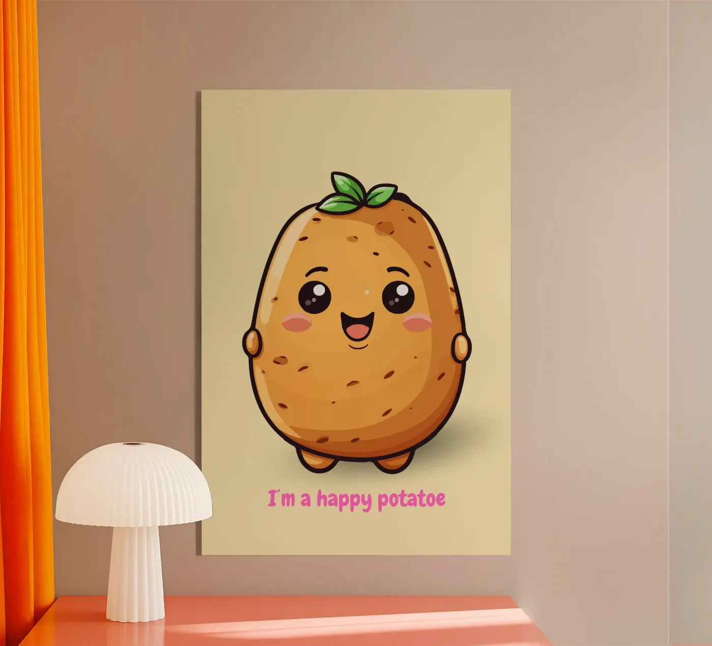 Happy Potatoe plexiglass da isabels_wunderwelt_digital_art