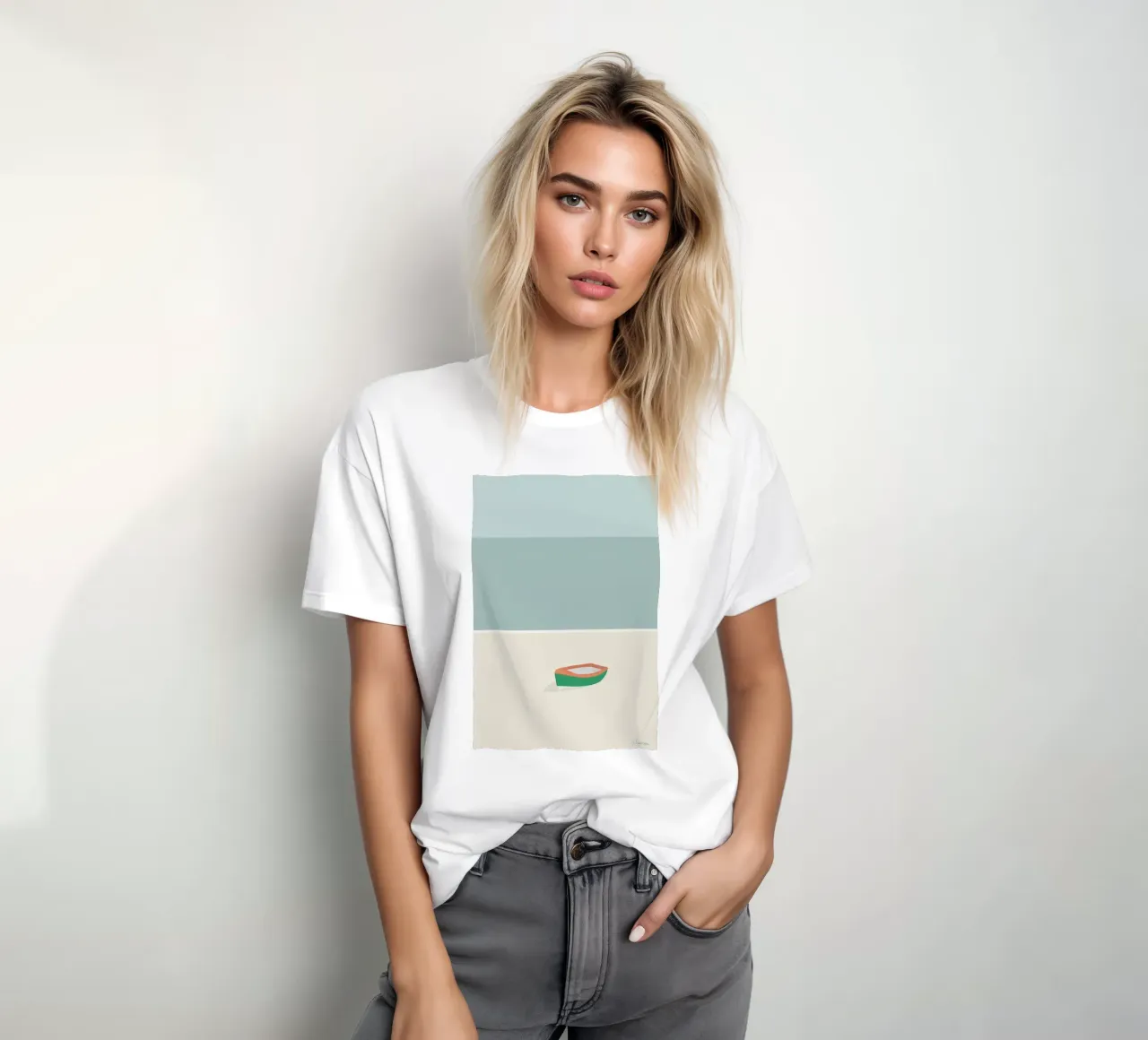 Lille Båd t-shirt da Swen Swensøn