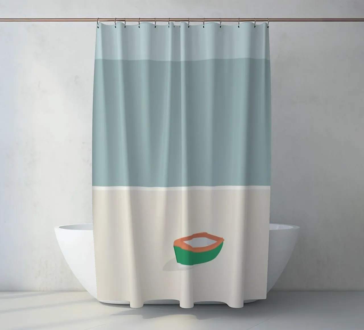 Lille Båd shower curtain by Swen Swensøn