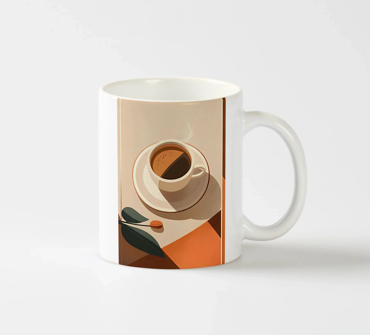 Arte minimalista 127 tazza in ceramica da Erika C White