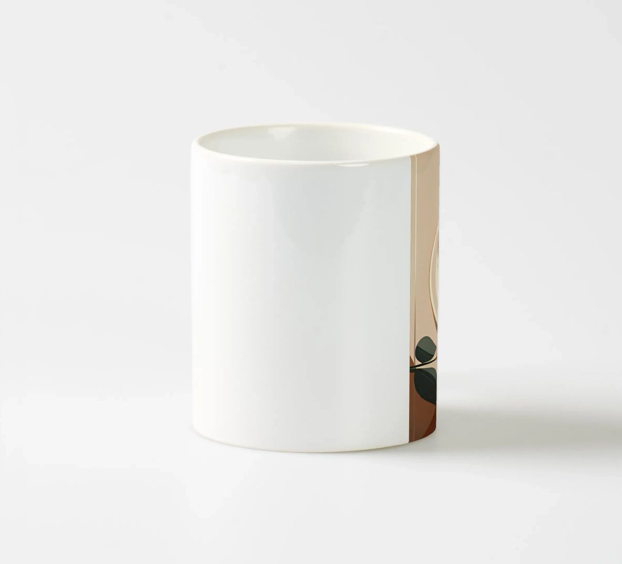 Arte minimalista 127 tazza in ceramica da Erika C White