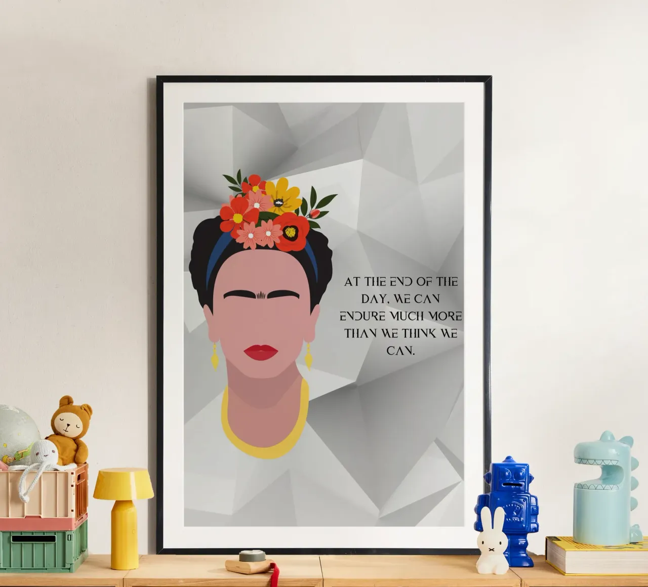 F.K.-We can poster con telaio in plastica da AESTHETIC VIBES by Isabel