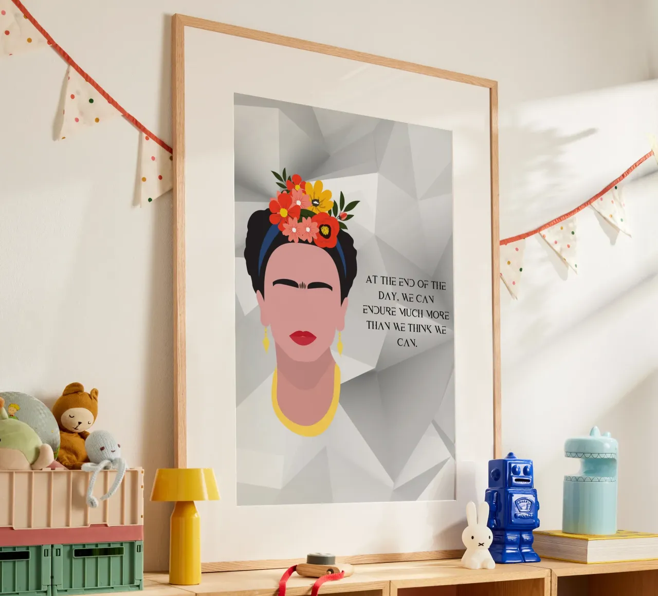 F.K.-We can poster con telaio in plastica da AESTHETIC VIBES by Isabel