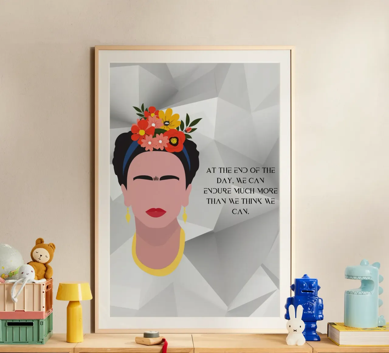 F.K.-We can poster con telaio in plastica da AESTHETIC VIBES by Isabel
