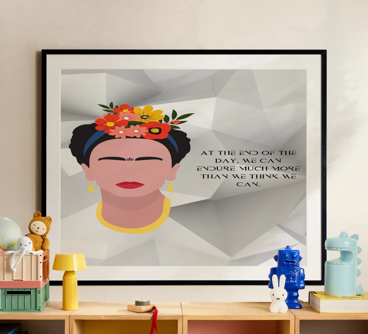 F.K.-We can poster con telaio in plastica da AESTHETIC VIBES by Isabel
