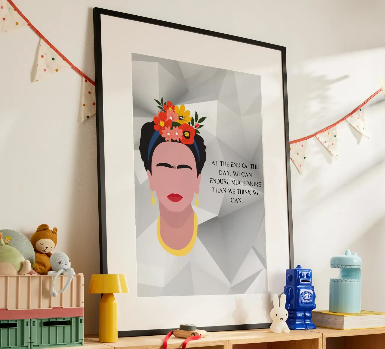 F.K.-We can poster con telaio in plastica da AESTHETIC VIBES by Isabel