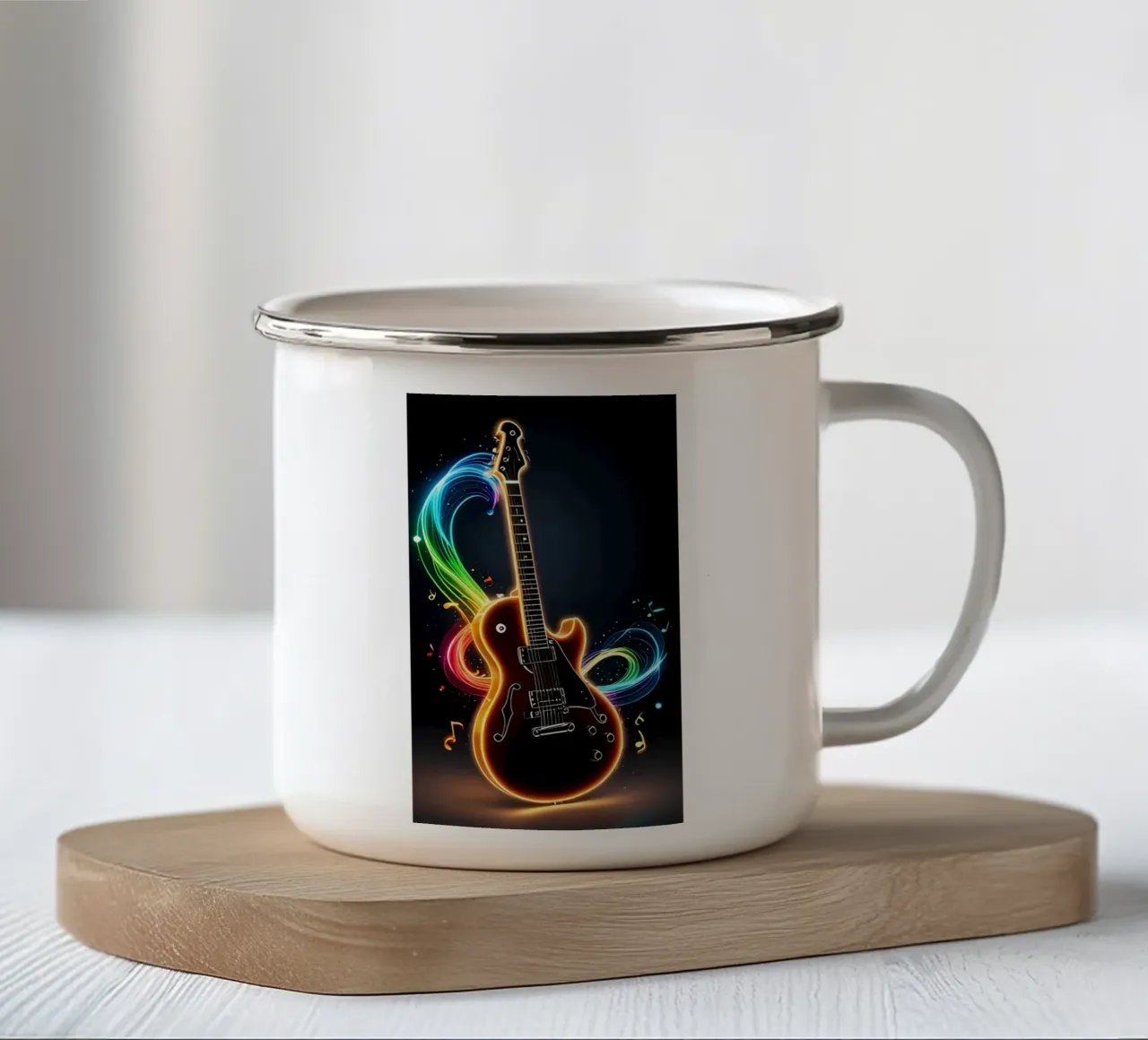 Arte minimalista 129 tazza in smalto da Erika C White