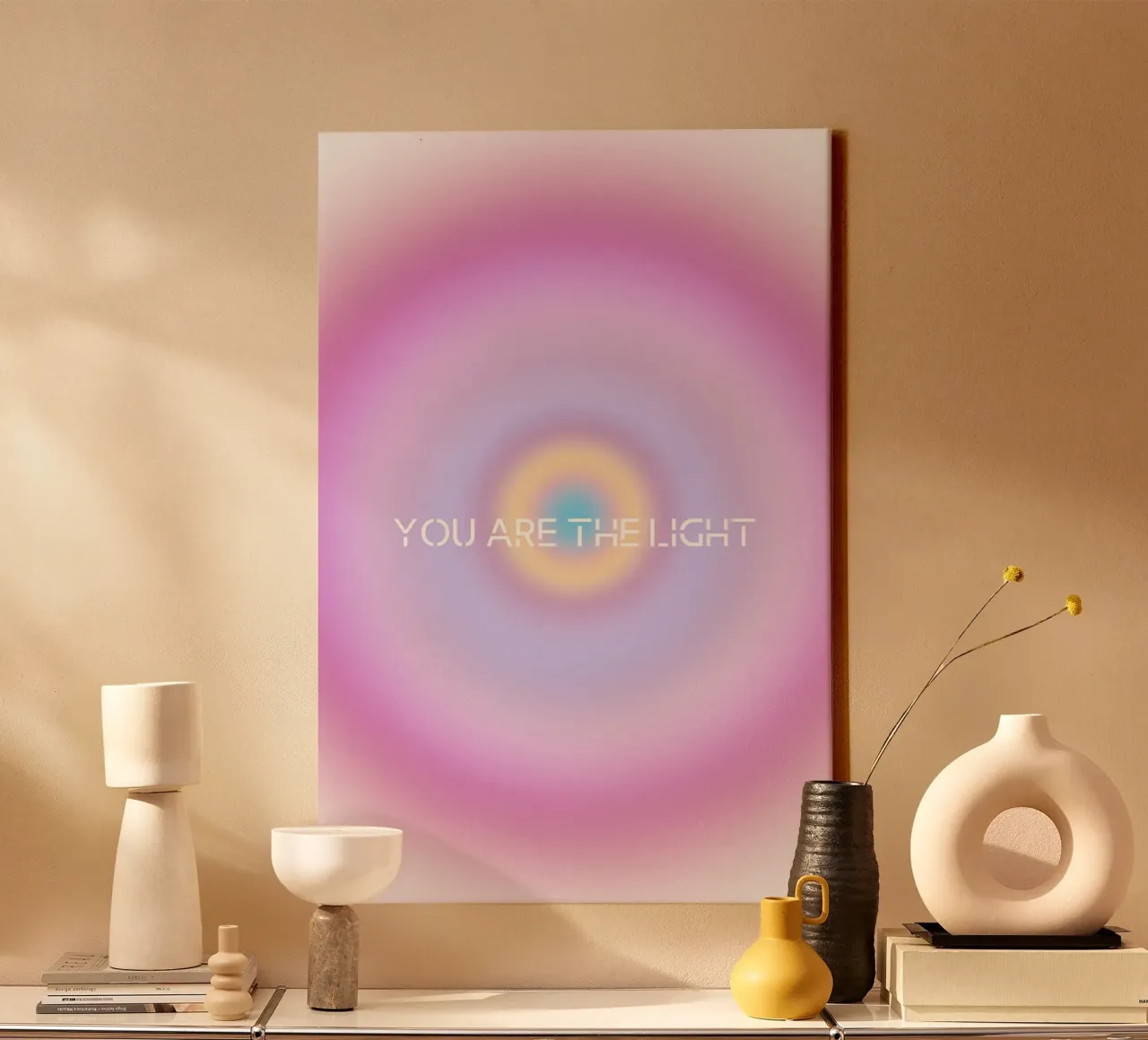 You-are-the-light tela con Cornice a cassetta da AESTHETIC VIBES by Isabel